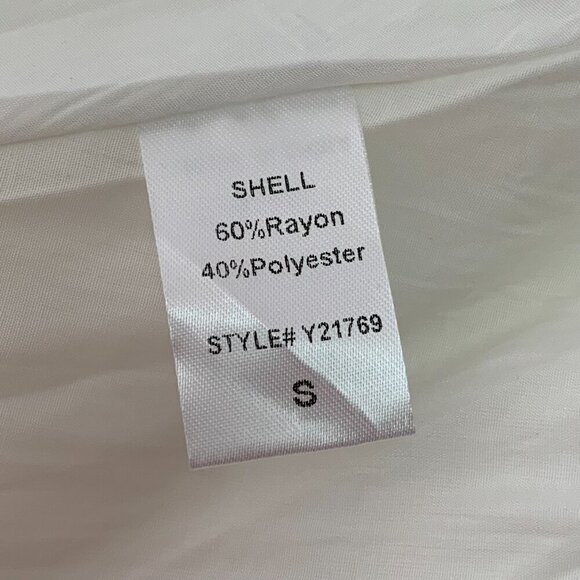 NWT DO+BE Women's White Ruffled Boho V Neck High Low Dress Size Small - Picture 14 of 15